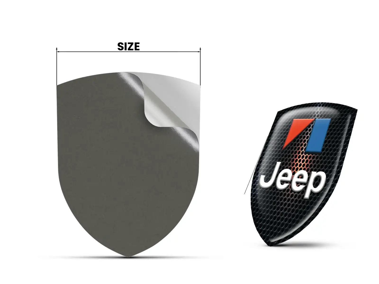 Jeep Adesivo Parabrezza Moderno Max Durevole Pro Chic